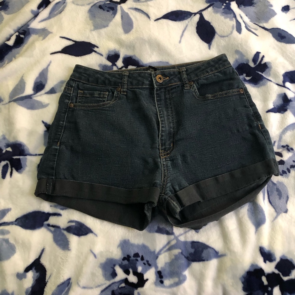 Dark jean shorts